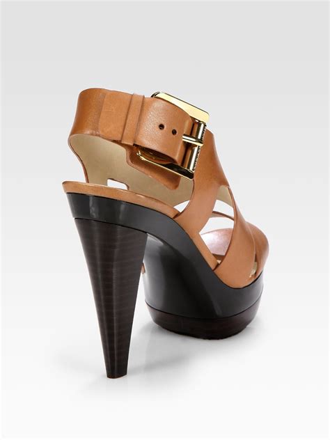 michael kors women's leather shoe st18k|Michael Kors sandals sale.